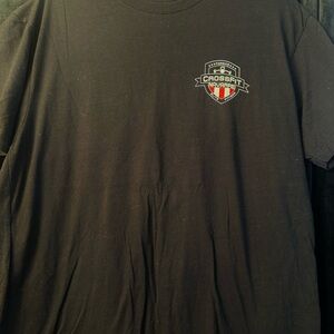 Next Level Apparel Black Tee with CrossFit Logo